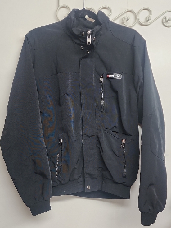Ralph Lauren Other - Ralph Lauren RLX Unisex Black Softshell Lined Size M  Jacket Moto Biker Gorpcore